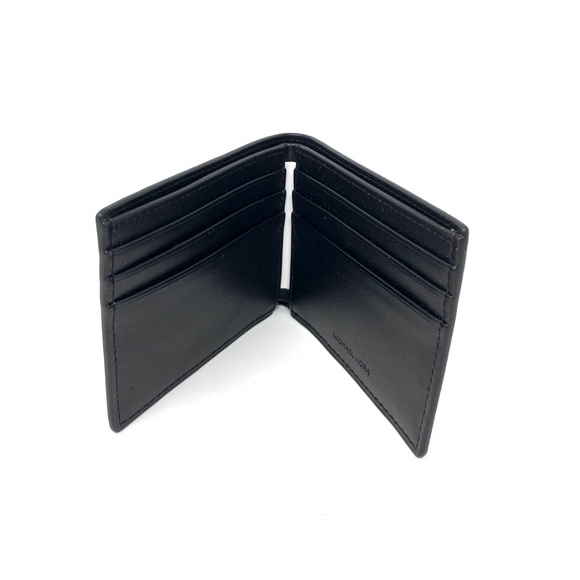 MICHAEL KORS Men’s Slim Billfold Wallet Black Leather 36U9LHRF5L - Picture 6 of 6